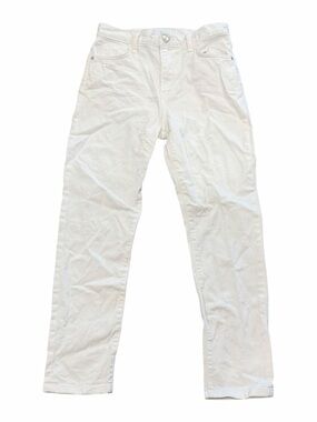 Current/Elliott Sugar White The Vintage Cropped Slim Jeans 25